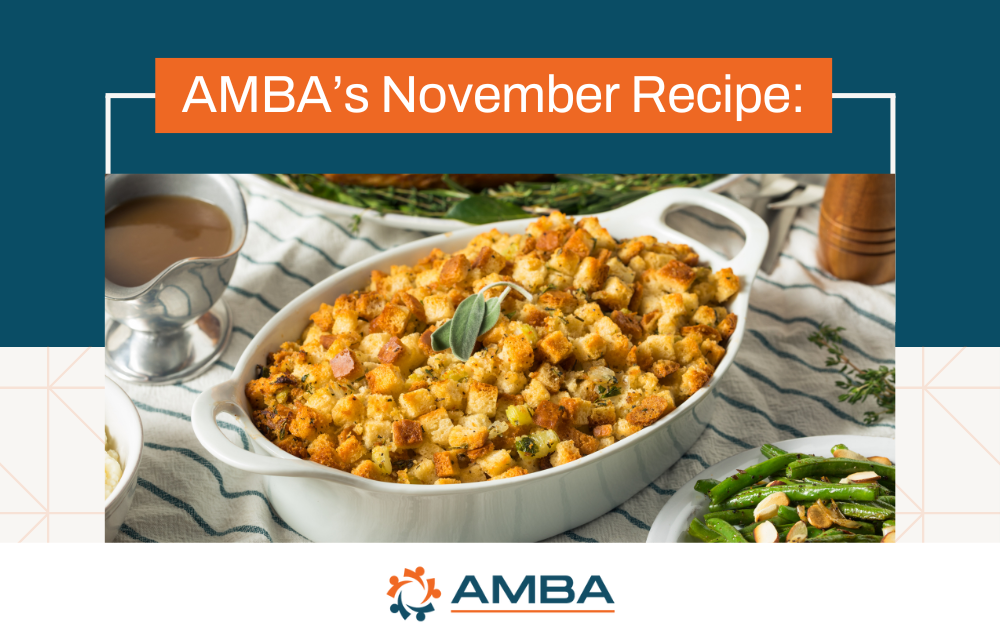 AMBA’s November Recipe: Healthy Vegetarian Stuffing Image